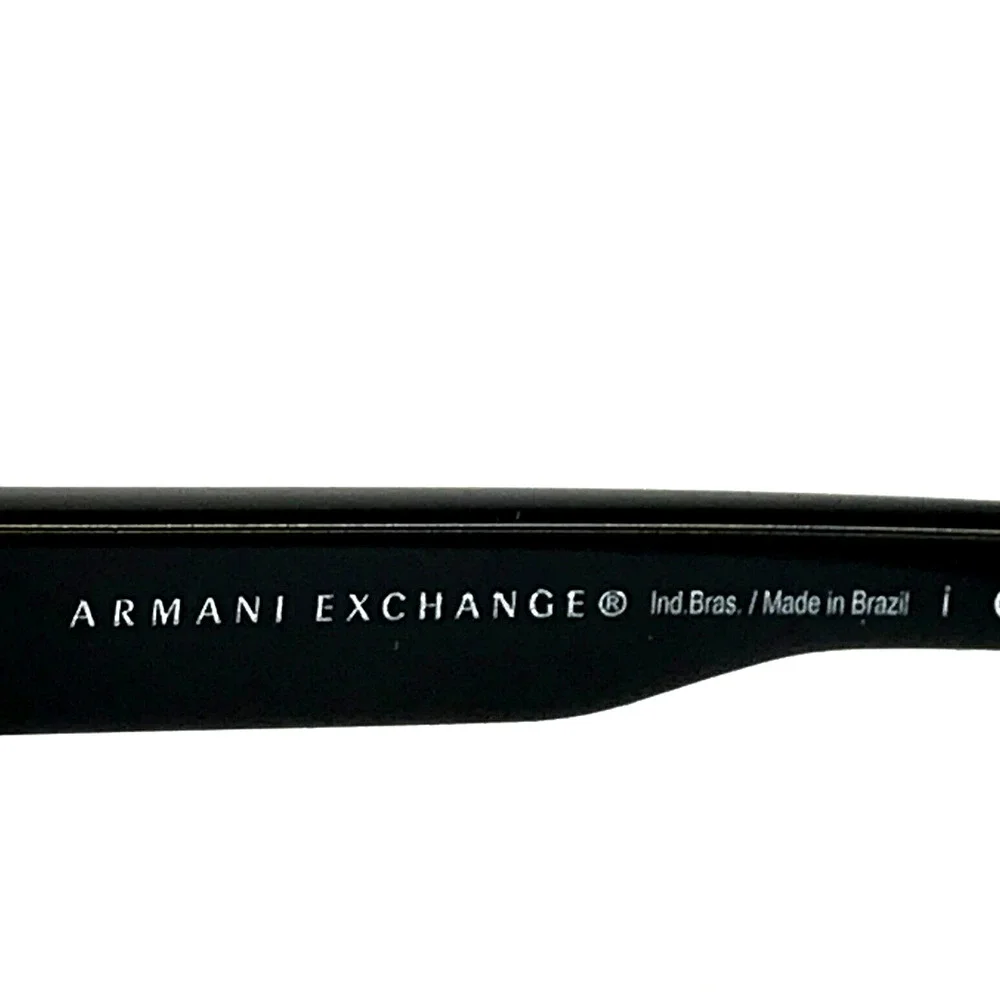 Armani Exchange Eyeglasses Frames AX3017 8004 Polished Black Rectangle 52-16-135 - Picture 12 of 12